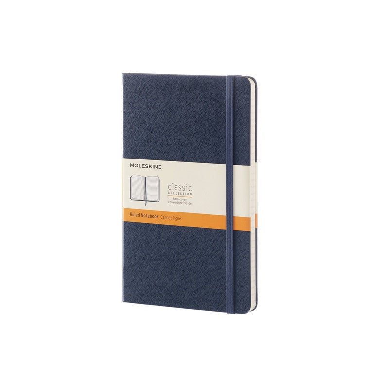 Moleskine Classic Hard Cover Notebook Ruled Large Sapphire Blue - Pencraft the boutique