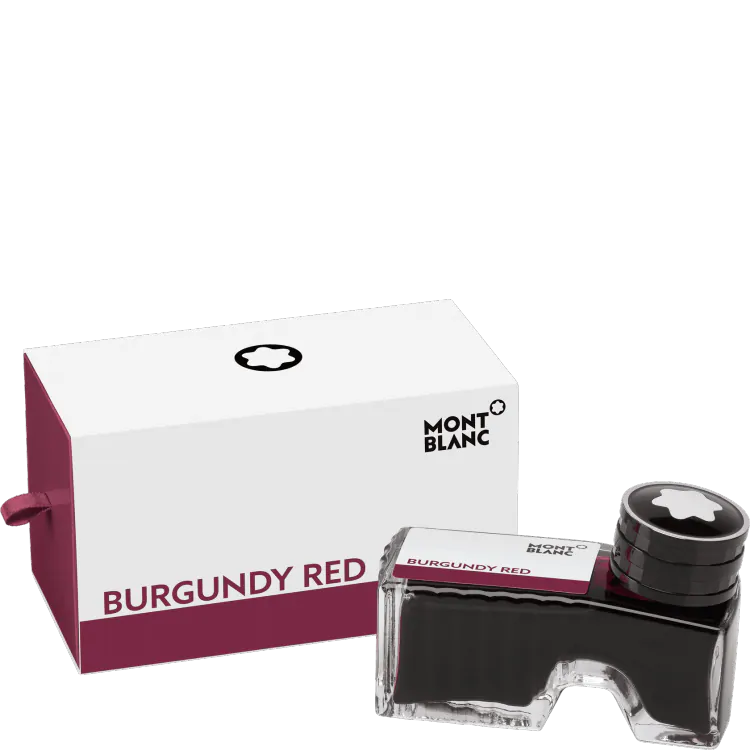 Montblanc Ink Bottle 60ml Burgundy Red - Pencraft the boutique