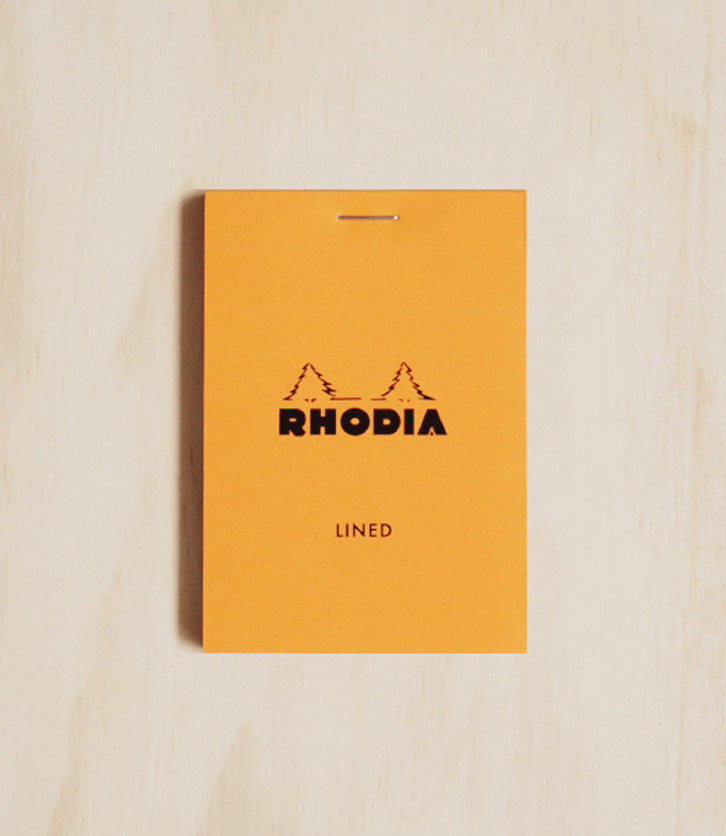 Rhodia A7 N#11 Top Stapled Ruled Orange Travers - Pencraft the boutique