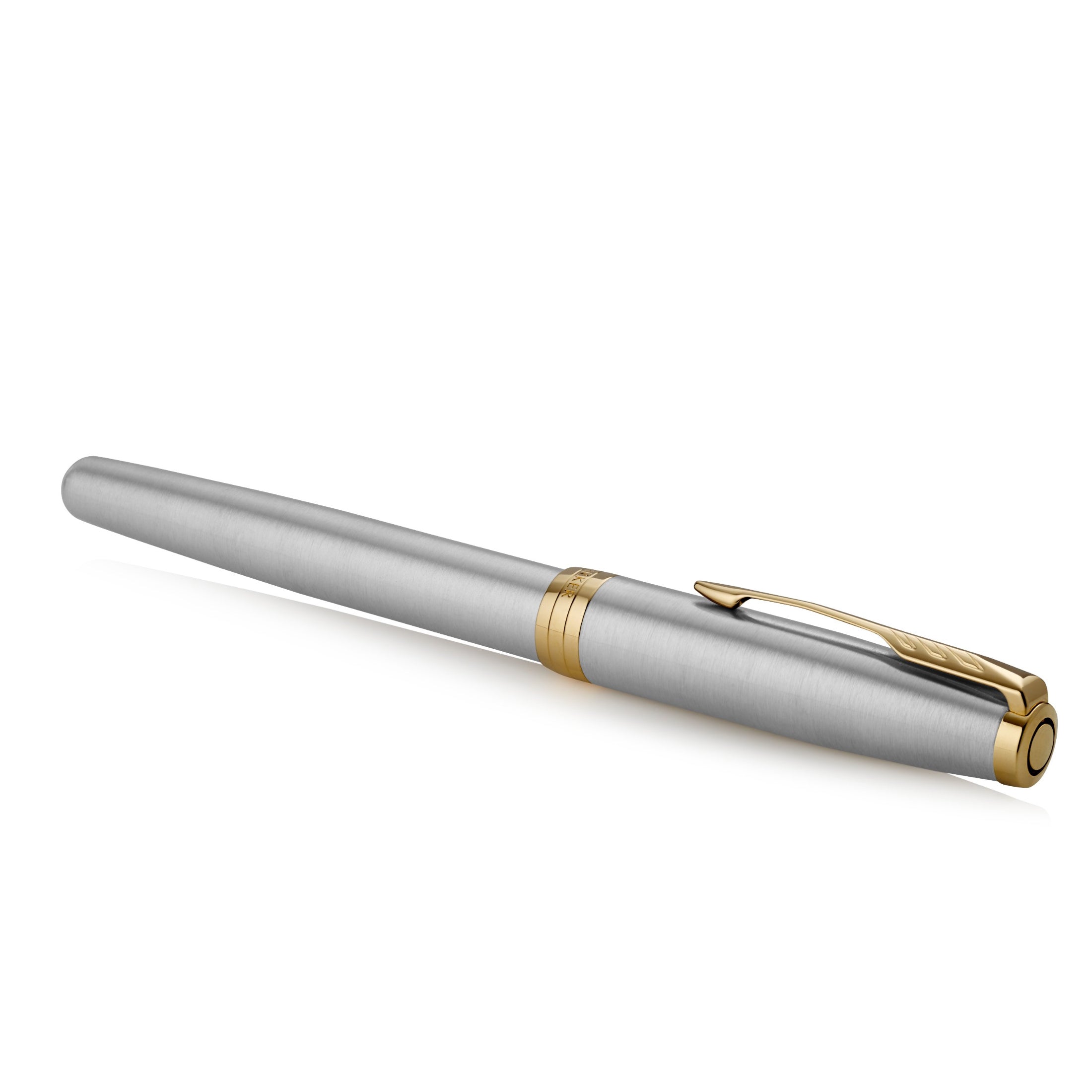 Parker Sonnet Stainless Steel Gold Trim Rollerball - Pencraft the boutique