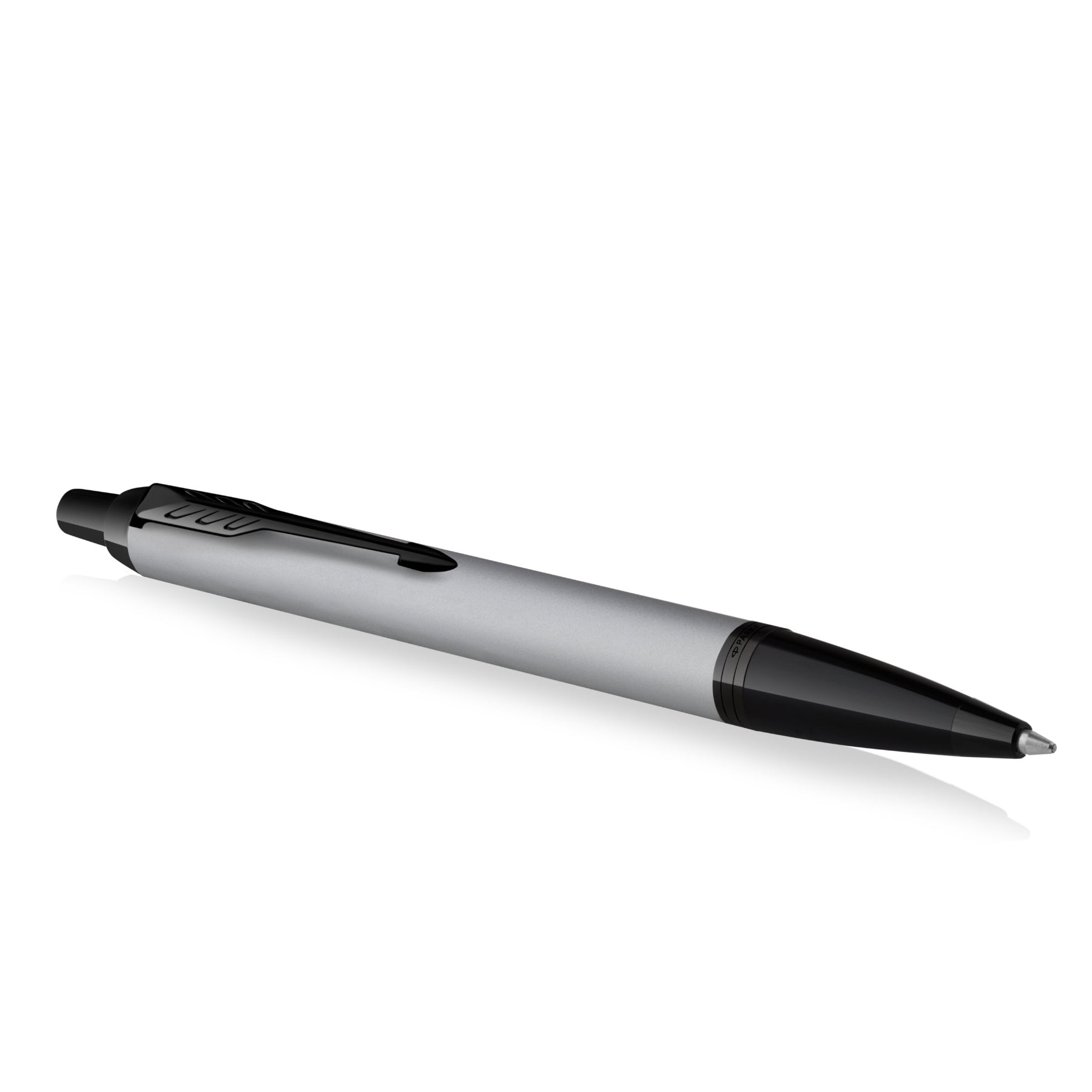 PARKER IM Monochrome Matte Grey Black Trim Ballpoint - Pencraft the boutique