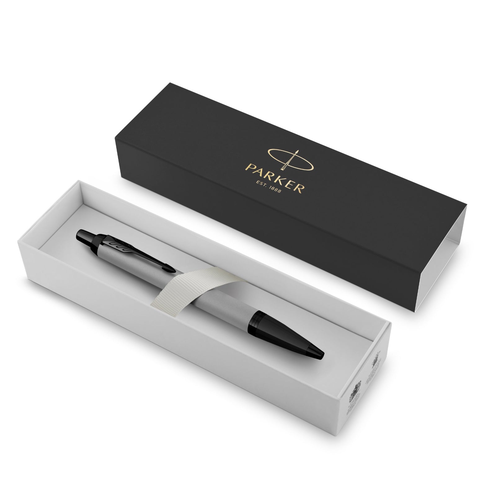 PARKER IM Monochrome Matte Grey Black Trim Ballpoint - Pencraft the boutique