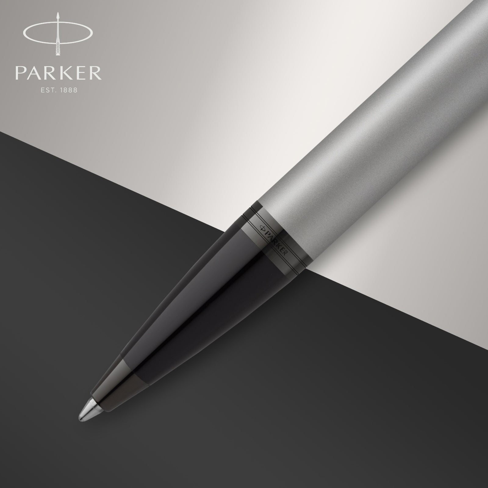 PARKER IM Monochrome Matte Grey Black Trim Ballpoint - Pencraft the boutique