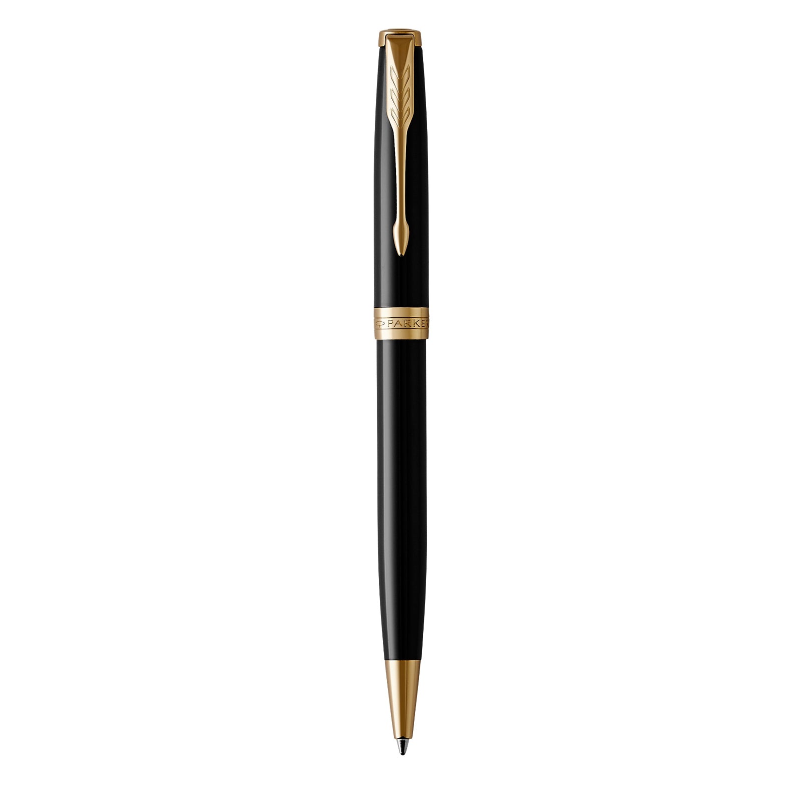 Parker Sonnet Black Lacquer Gold Trim Ballpoint - Pencraft the boutique