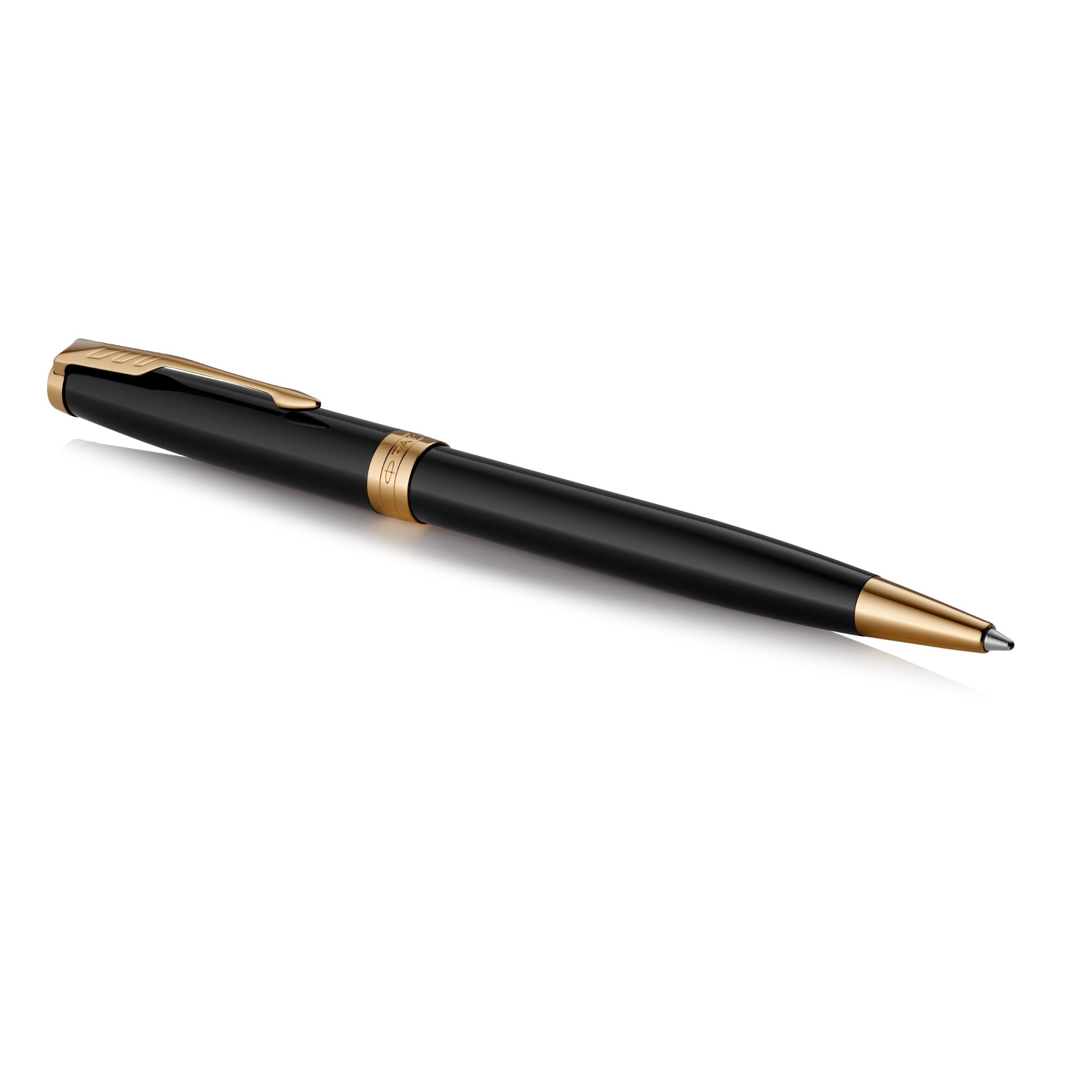 Parker Sonnet Black Lacquer Gold Trim Ballpoint - Pencraft the boutique