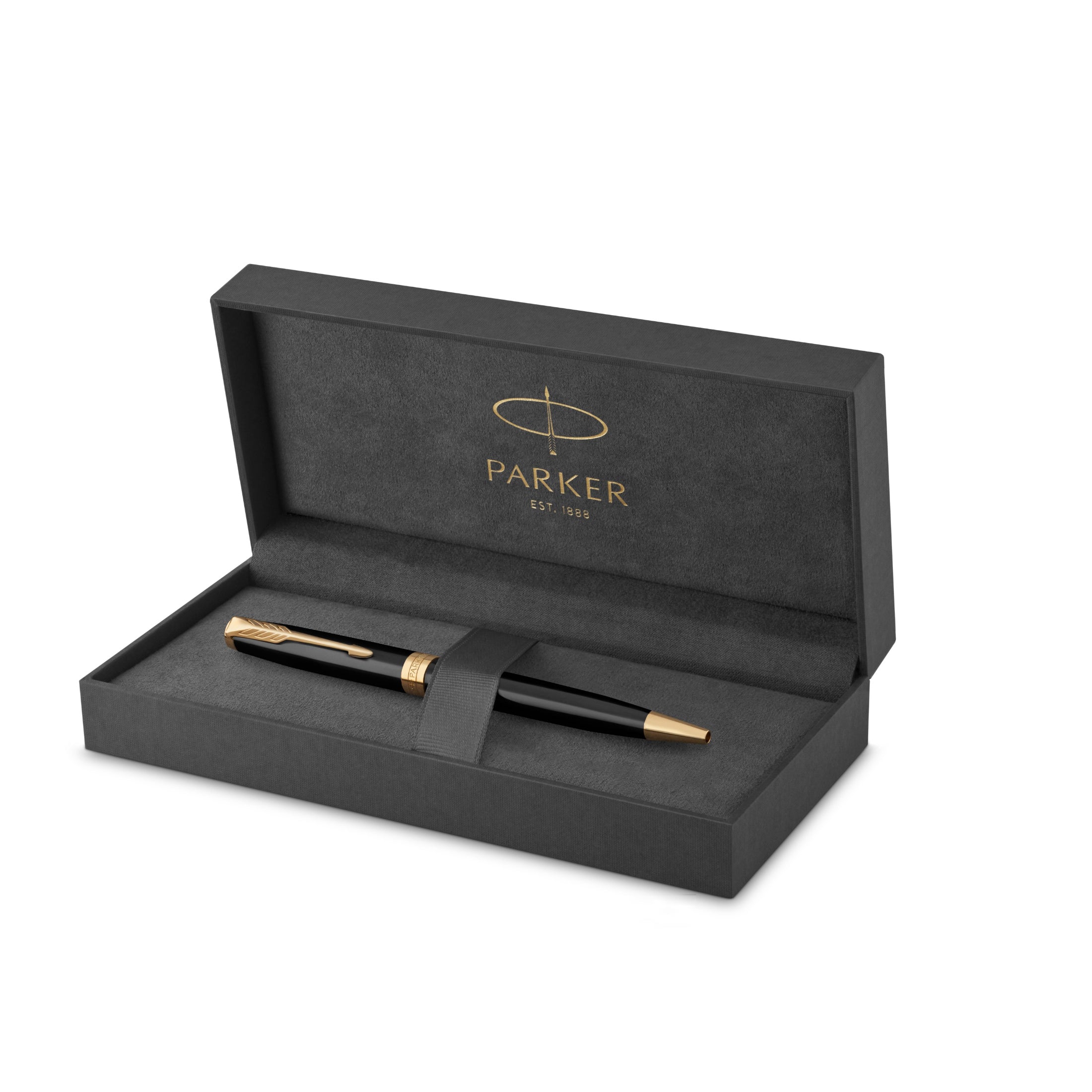 Parker Sonnet Black Lacquer Gold Trim Ballpoint - Pencraft the boutique