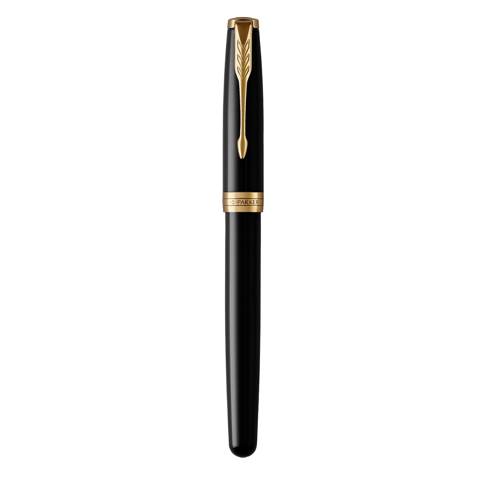 Parker Sonnet Black Lacquer Gold Trim Fountain Pen - Pencraft the boutique