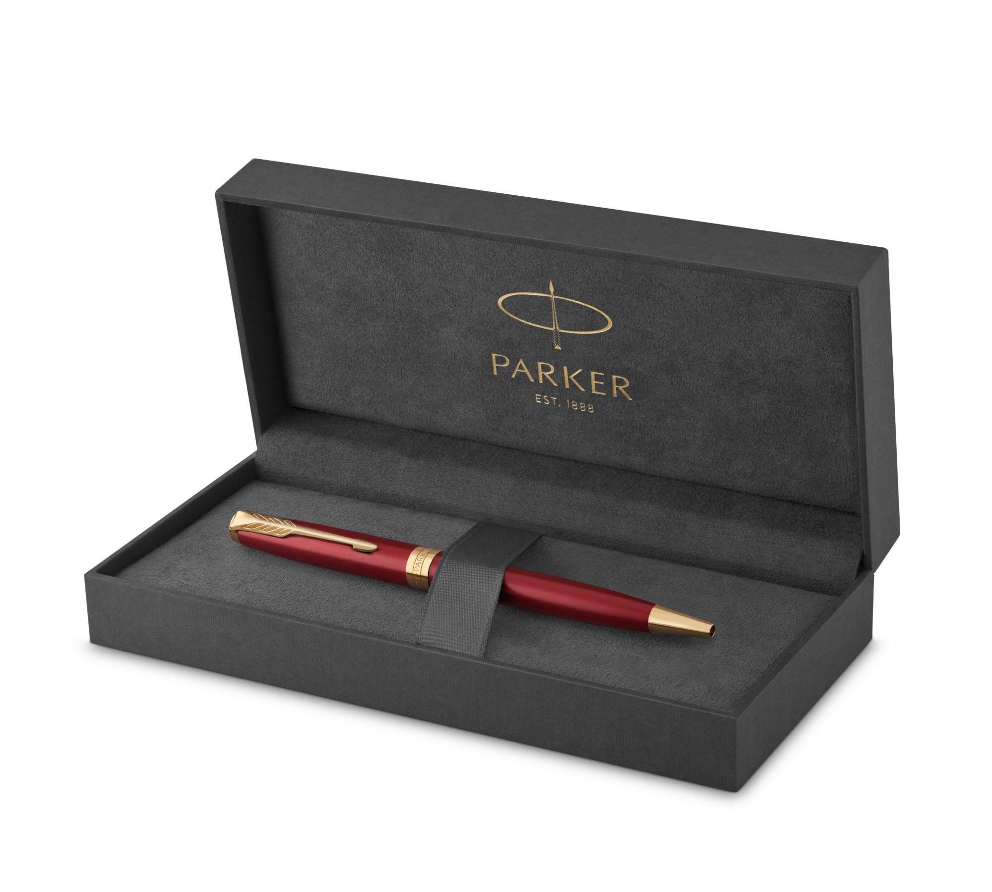 Parker Sonnet Red Lacquer Gold Trim Ballpoint - Pencraft the boutique