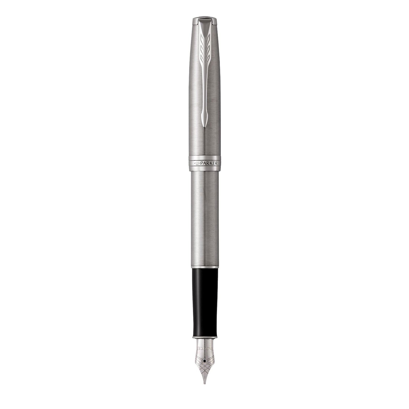 Parker Sonnet Stainless Steel Palladium Trim Fountain Pen - Pencraft the boutique