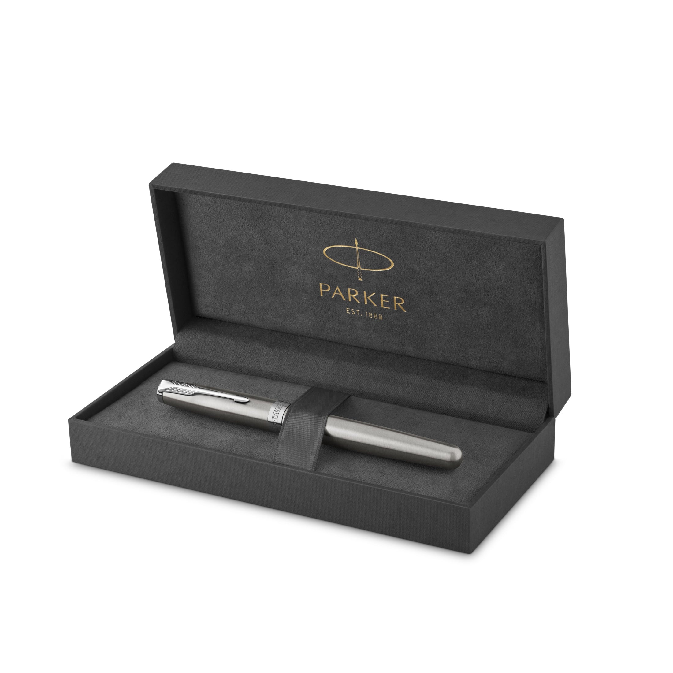 Parker Sonnet Stainless Steel Palladium Trim Fountain Pen - Pencraft the boutique