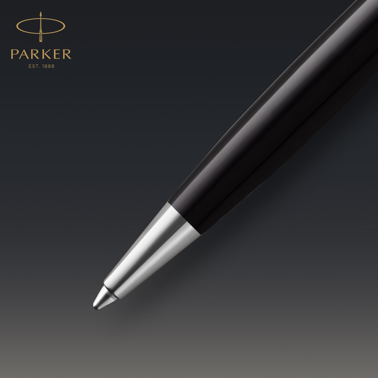 Parker Sonnet Metal and Black Lacquer Gold Trim Ballpoint - Pencraft the boutique