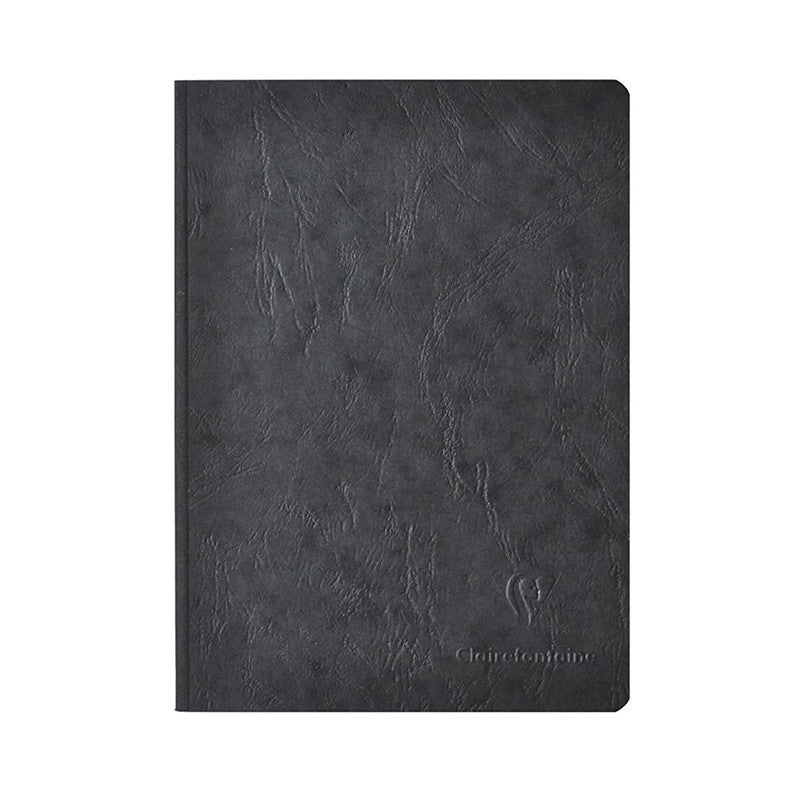 Clairefontaine Clothbound Notebook Ruled A4 Black - Pencraft the boutique