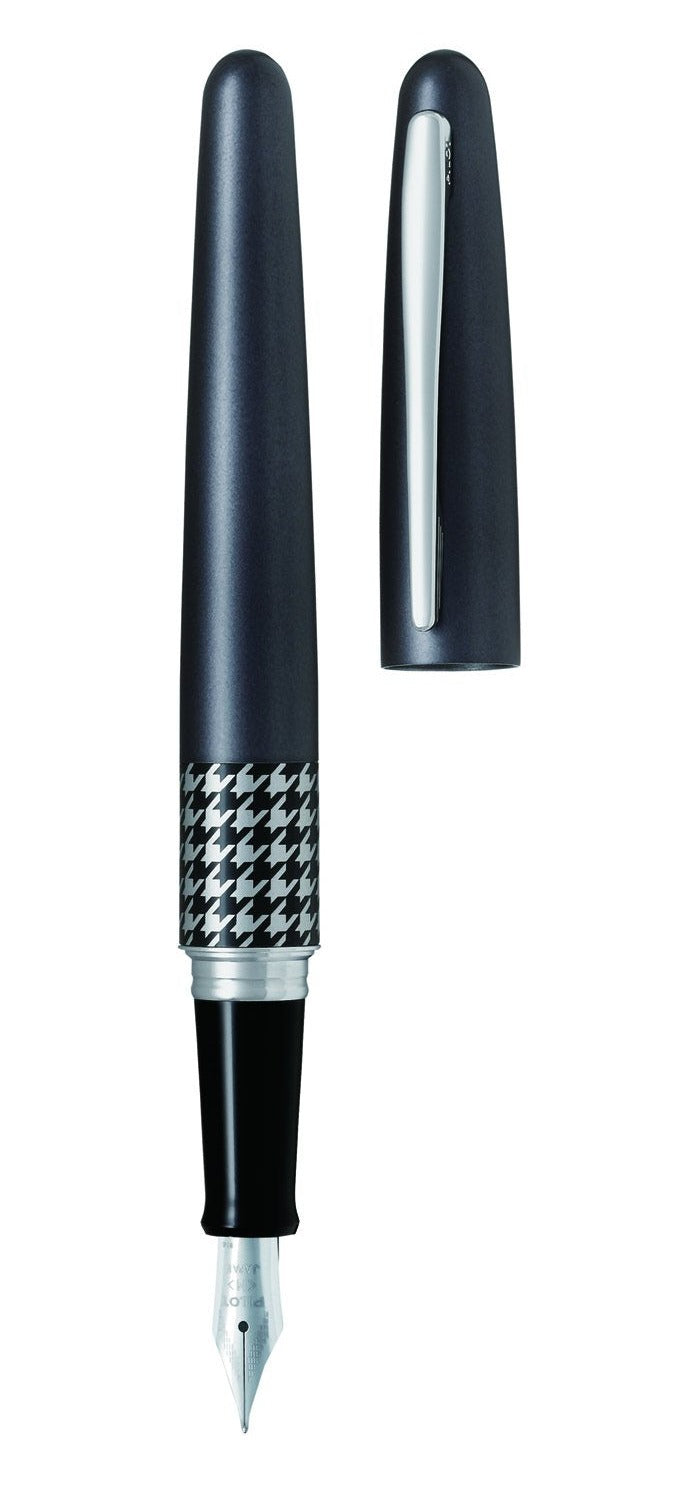 Pilot Metropolitan Houndstooth Grey Barrel Fountain Pen - Pencraft the boutique