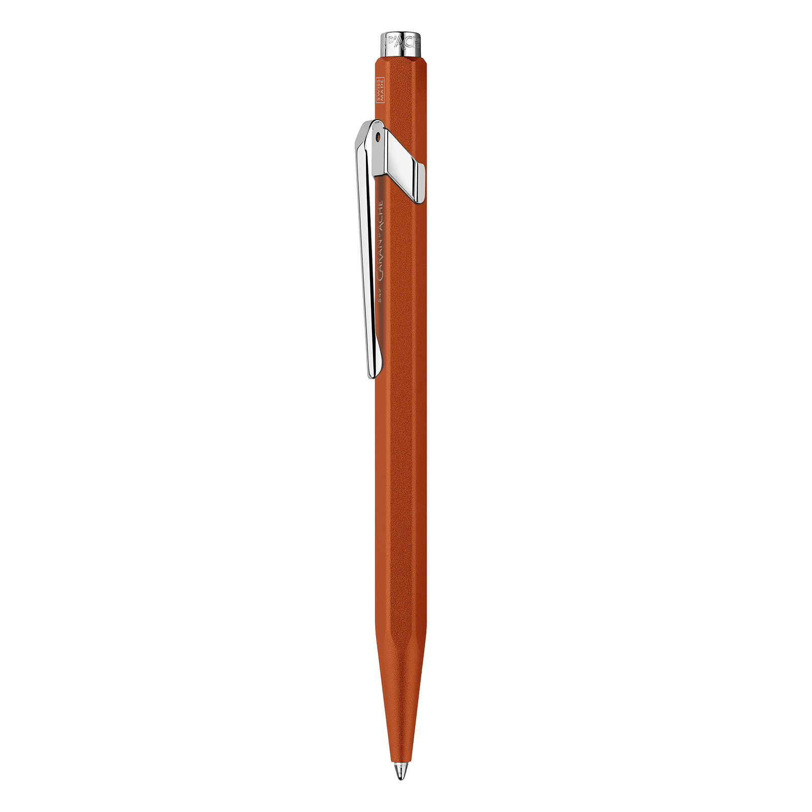Caran d'Ache Metalen vulpen 849 rood mat veer F