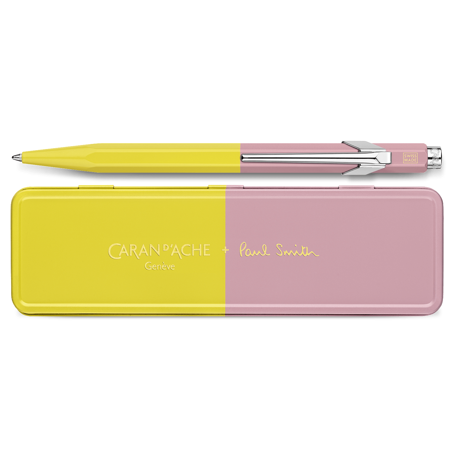 Caran D'Ache + Paul Smith Edition 4 849 Limited Edition Chartreuse Rose Ballpoint Pen - Pencraft the boutique