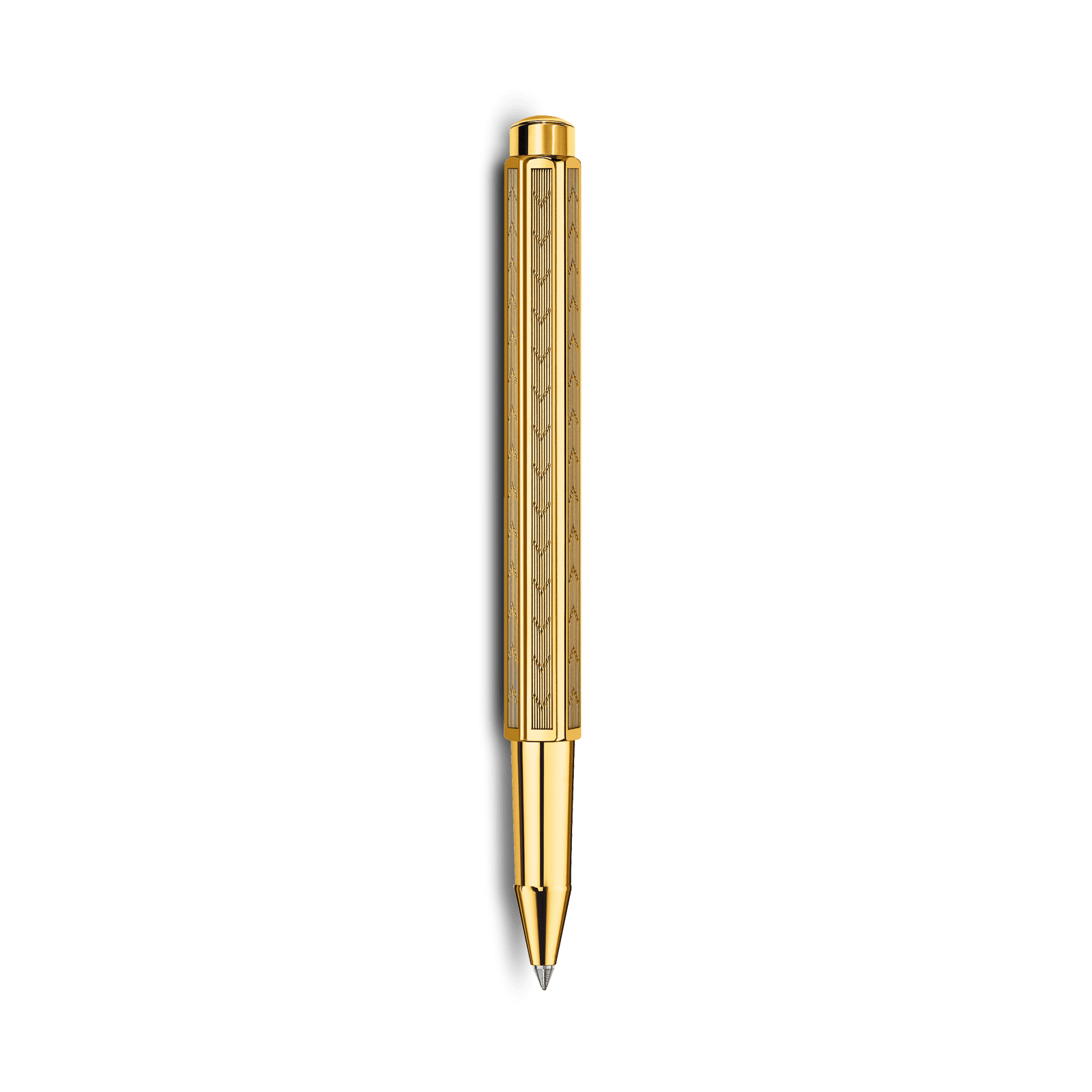 Caran d'Ache Ecridor Chevron Gilded Gold Rollerball - Pencraft the boutique