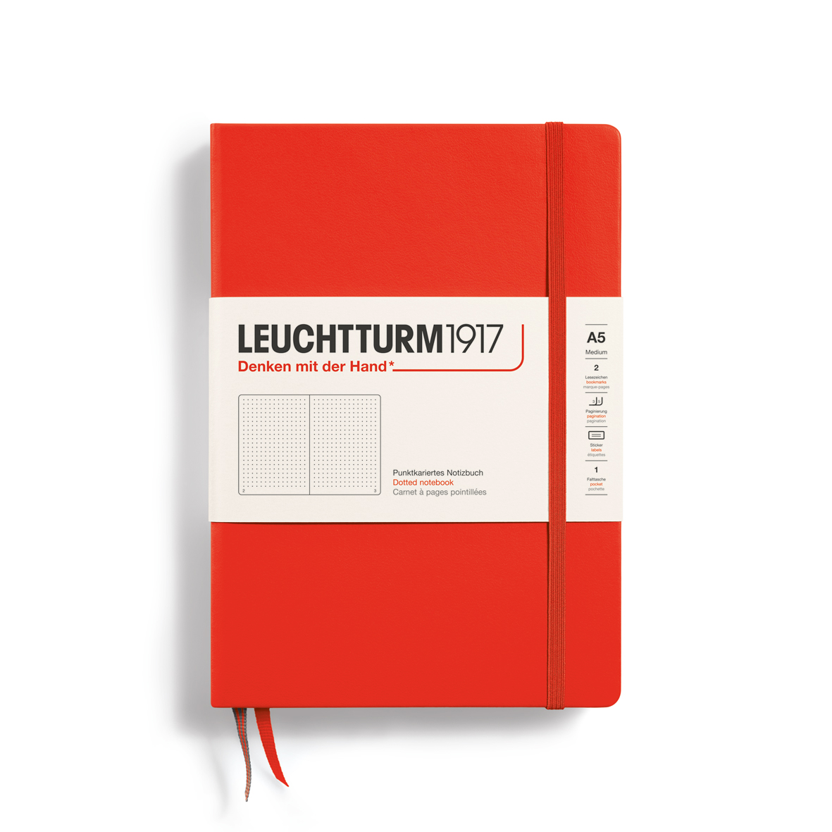 Leuchtturm1917 Notebook Medium (A5) Dotted Lobster - Pencraft the boutique