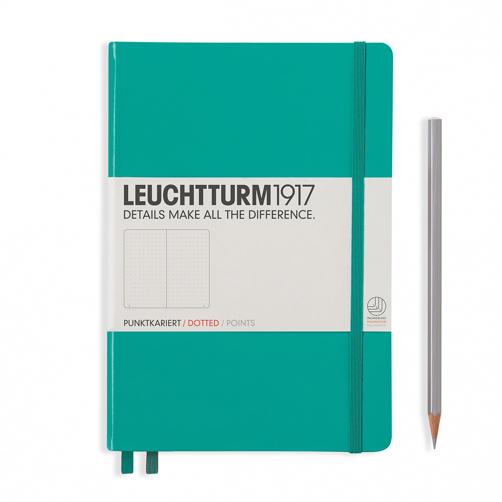 Leuchtturm1917 Notebook Medium (A5) Dotted Emerald Green - Pencraft the boutique