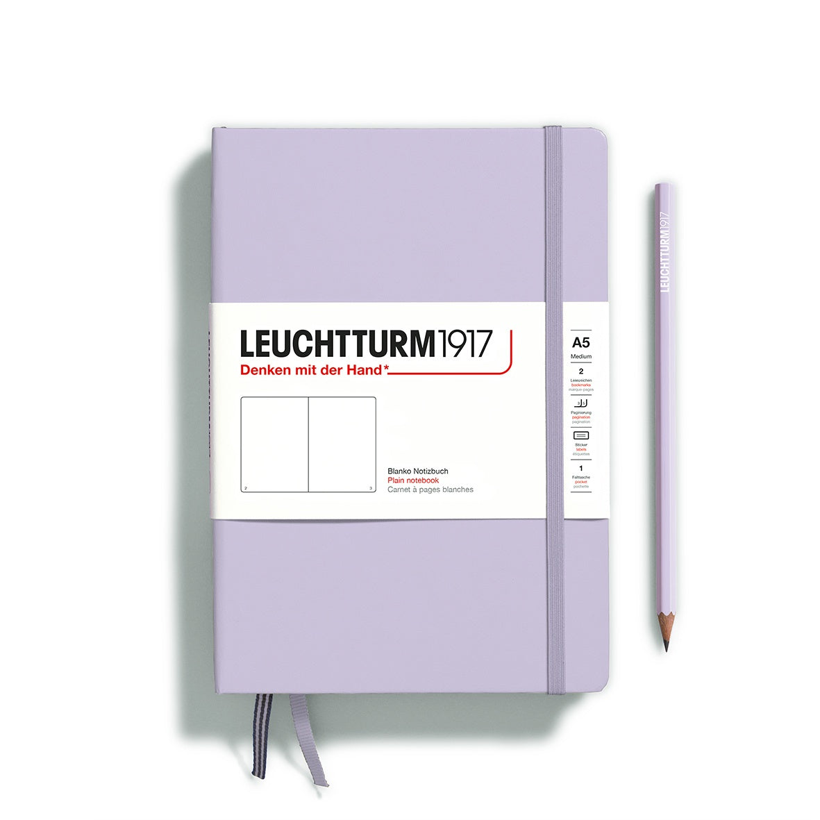 Leuchtturm1917 Notebook Medium (A5) Plain Lilac - Pencraft the boutique