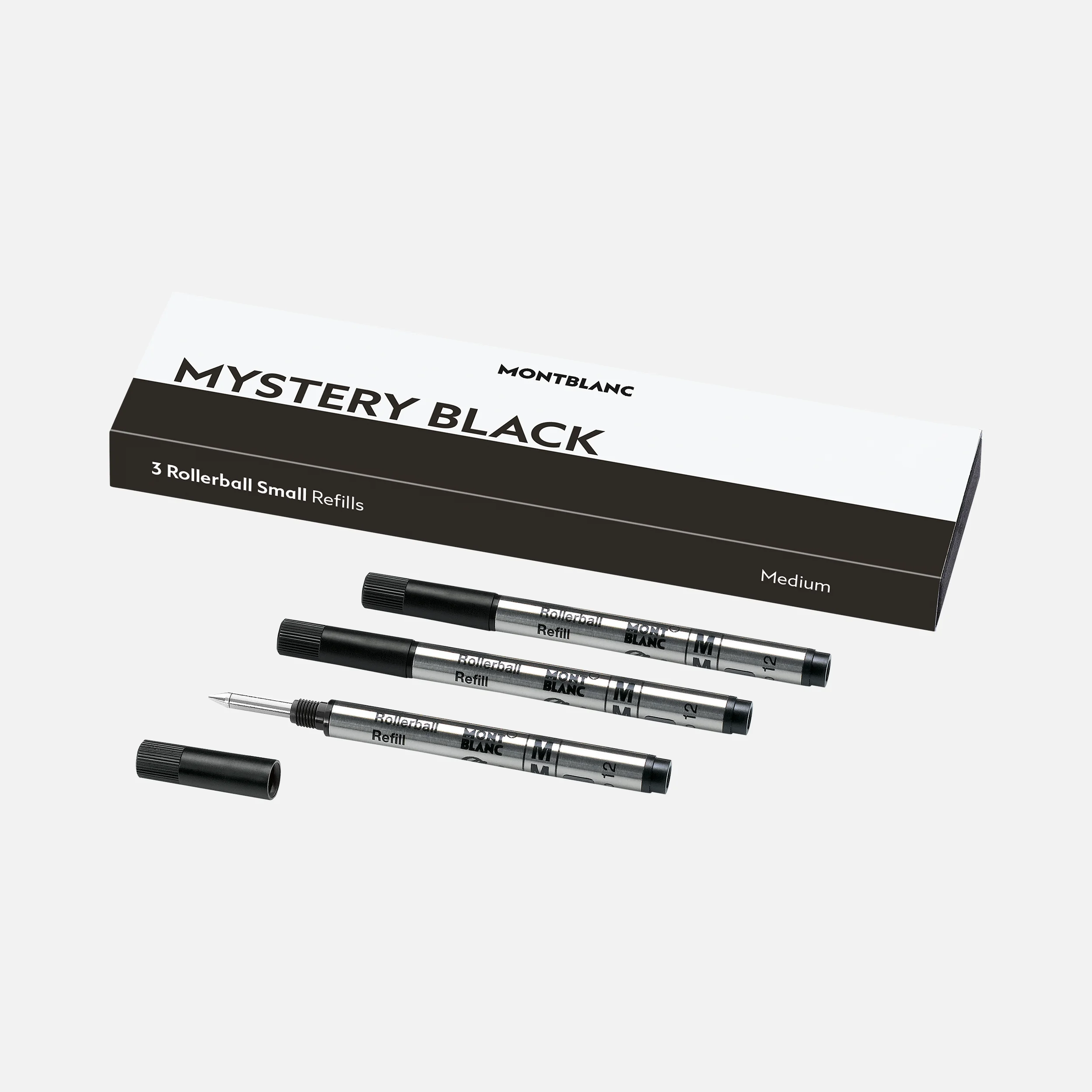Montblanc Refill Small Rollerball Mystery Black Medium (3pk) - Pencraft the boutique