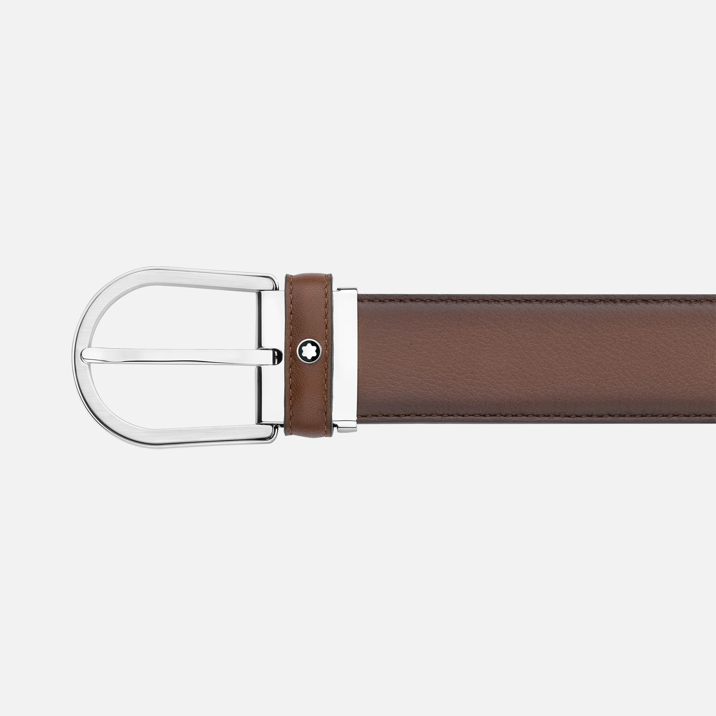 Montblanc Belt Horseshoe Sfumato Brown 35mm - Pencraft the boutique