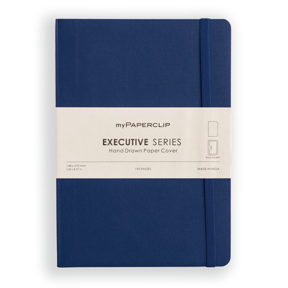myPAPERCLIP Executive Series A5 Notebook -Dotted-Blue