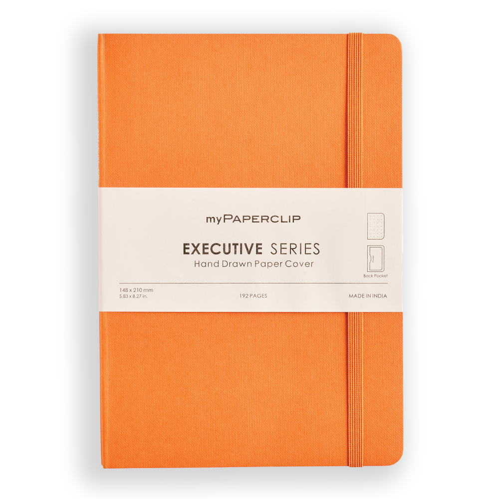 myPAPERCLIP Executive Series A5 Notebook -Dotted-Orange