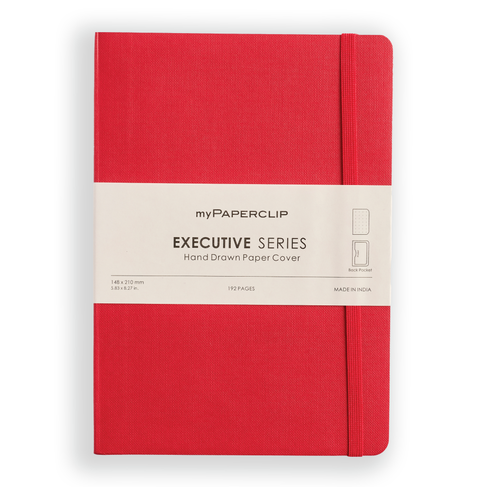 myPAPERCLIP Executive Series A5 Notebook -Dotted-Red