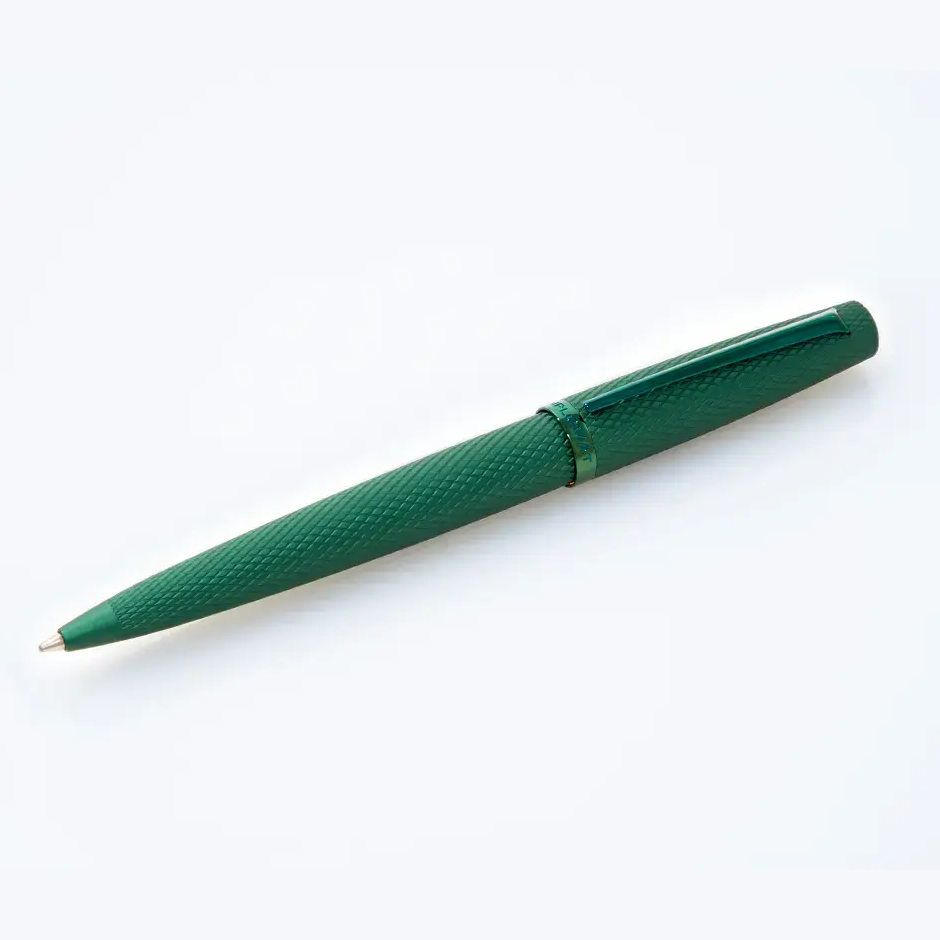 Diplomat Viper Green Guilloche Ballpoint