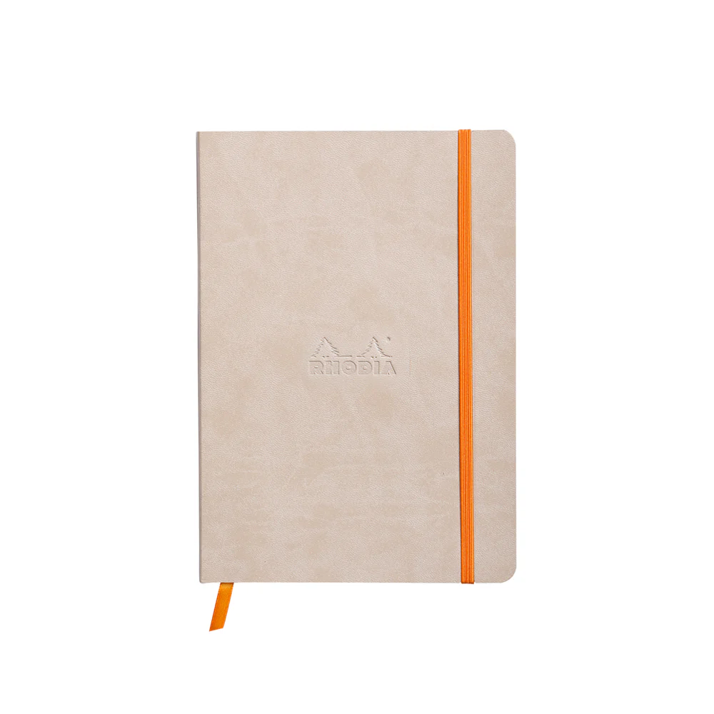 Rhodia Rhodiarama Notebook Soft Cover A5 Ruled Beige