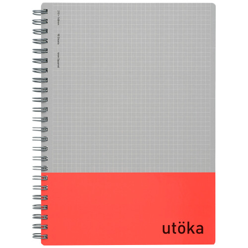 Maruman Utoka Spiral Grid Notebook A5 Red