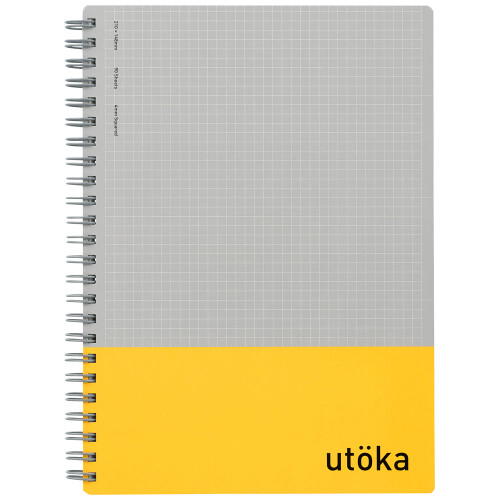 Maruman Utoka Spiral Grid Notebook A5 Yellow