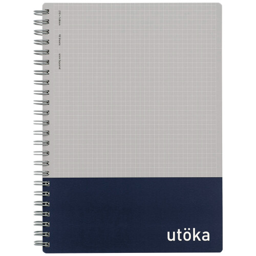 Maruman Utoka Spiral Grid Notebook A5 Navy