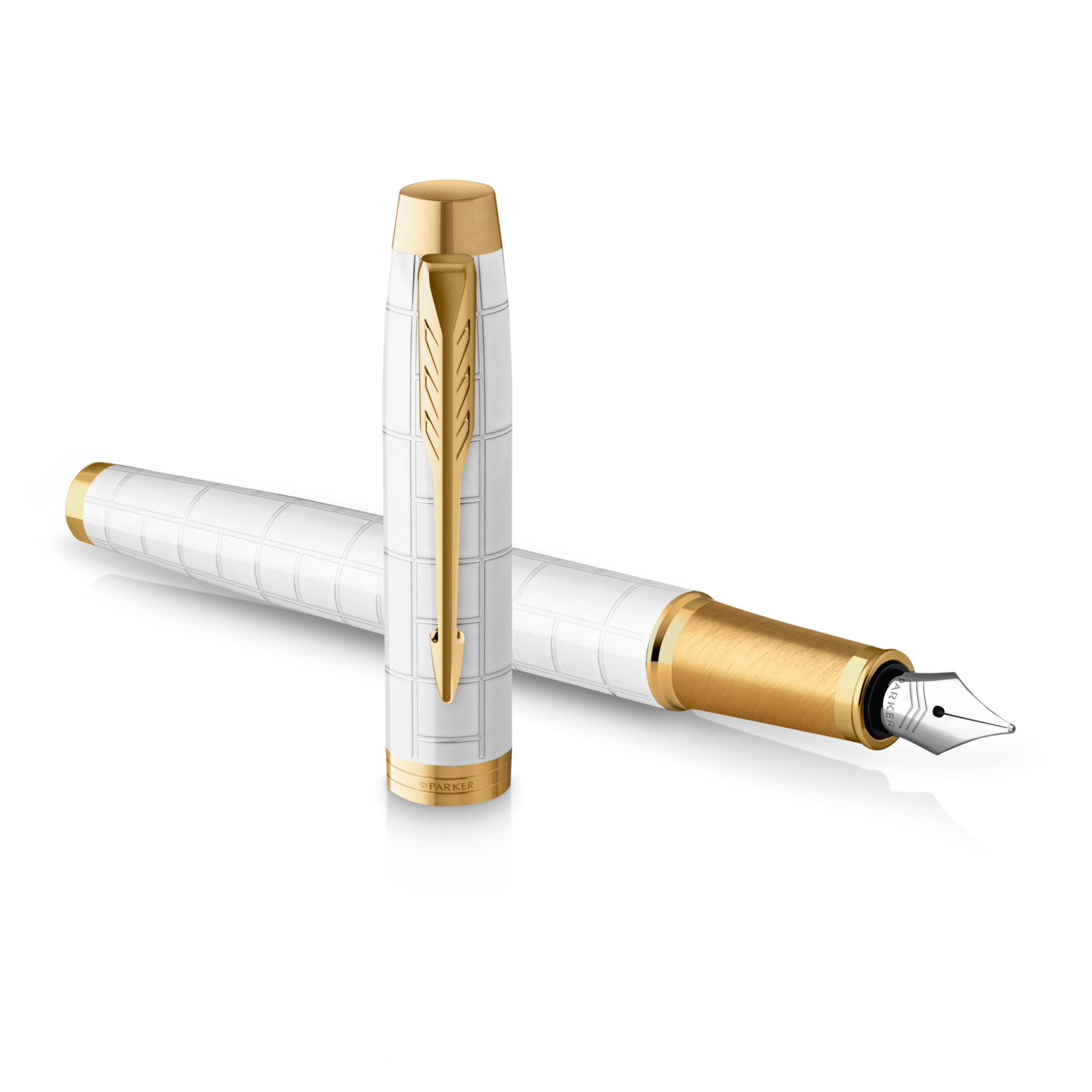Parker IM Premium Pearl Gold Trim Fountain Pen