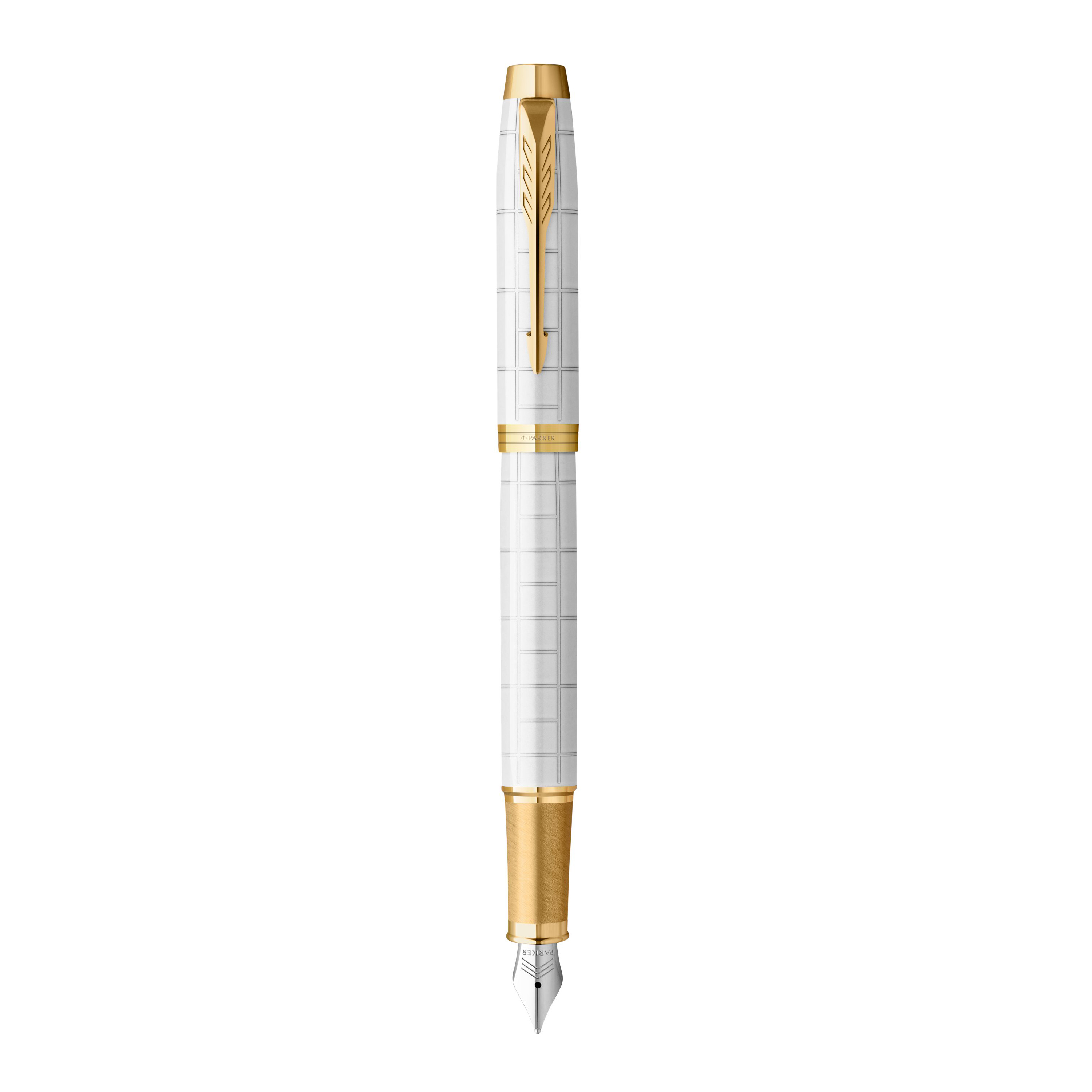 Parker IM Premium Pearl Gold Trim Fountain Pen