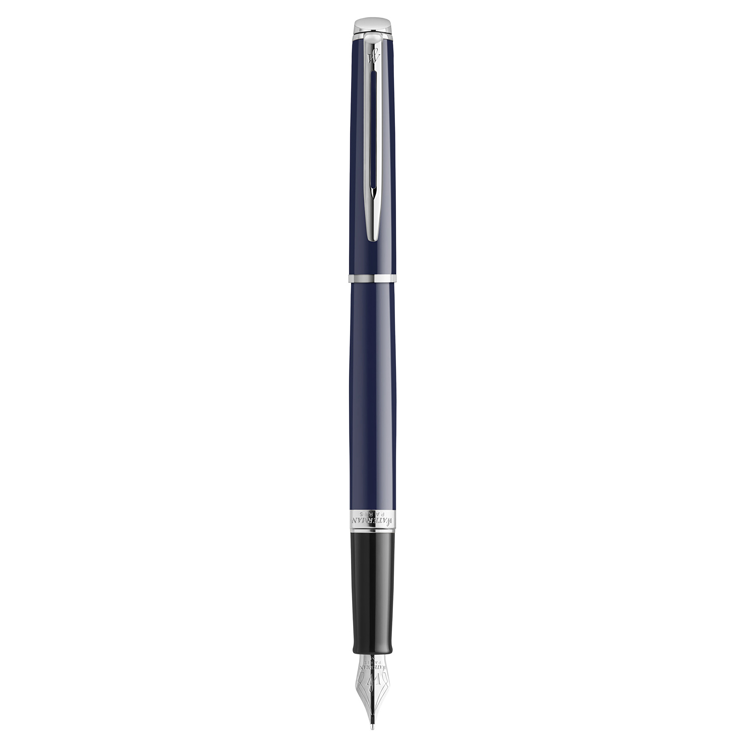 Waterman Hemisphere Blue Chrome Trim Fountain Pen