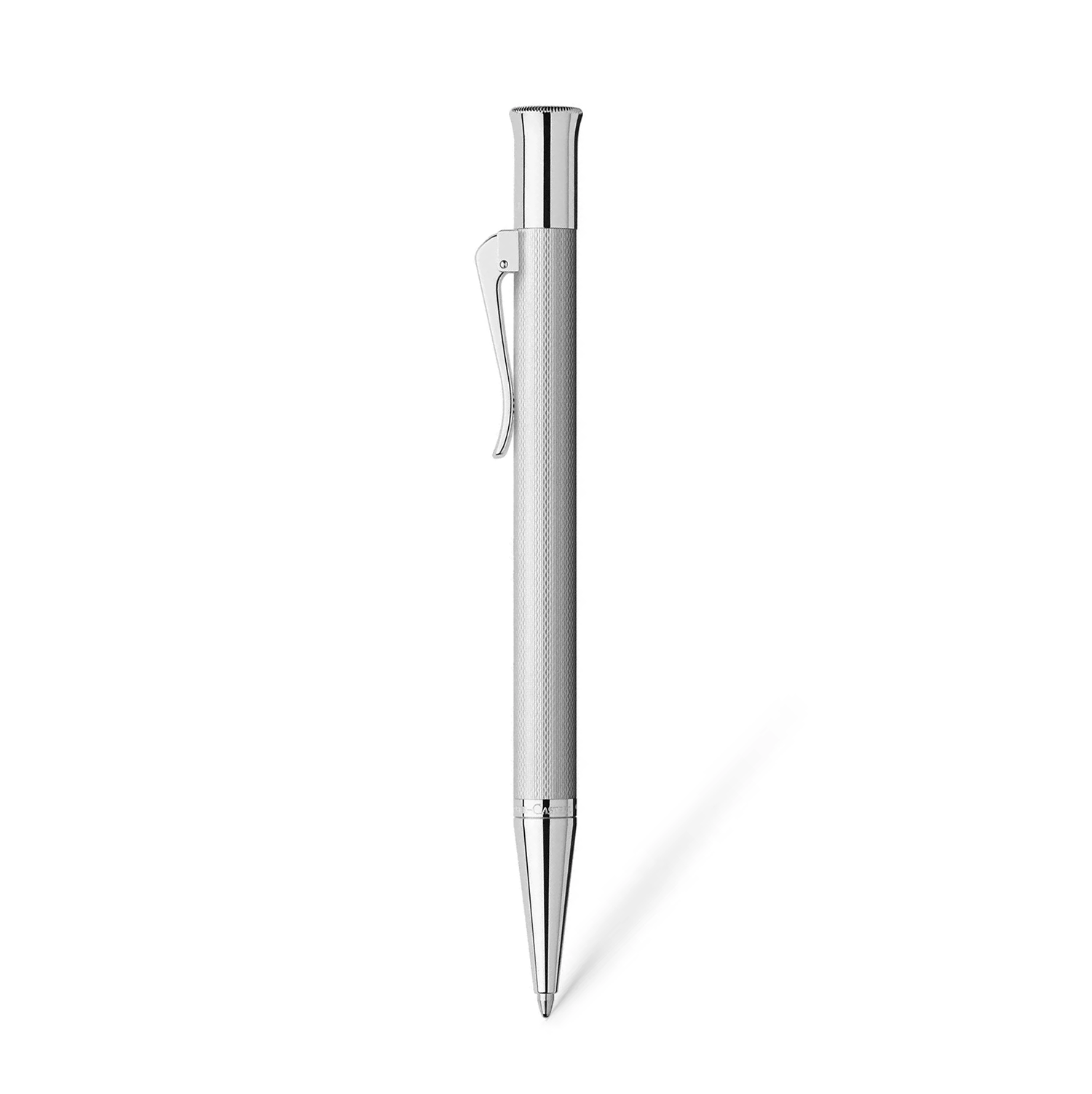 Graf von Faber Castell Guilloche Rhodium Ballpoint