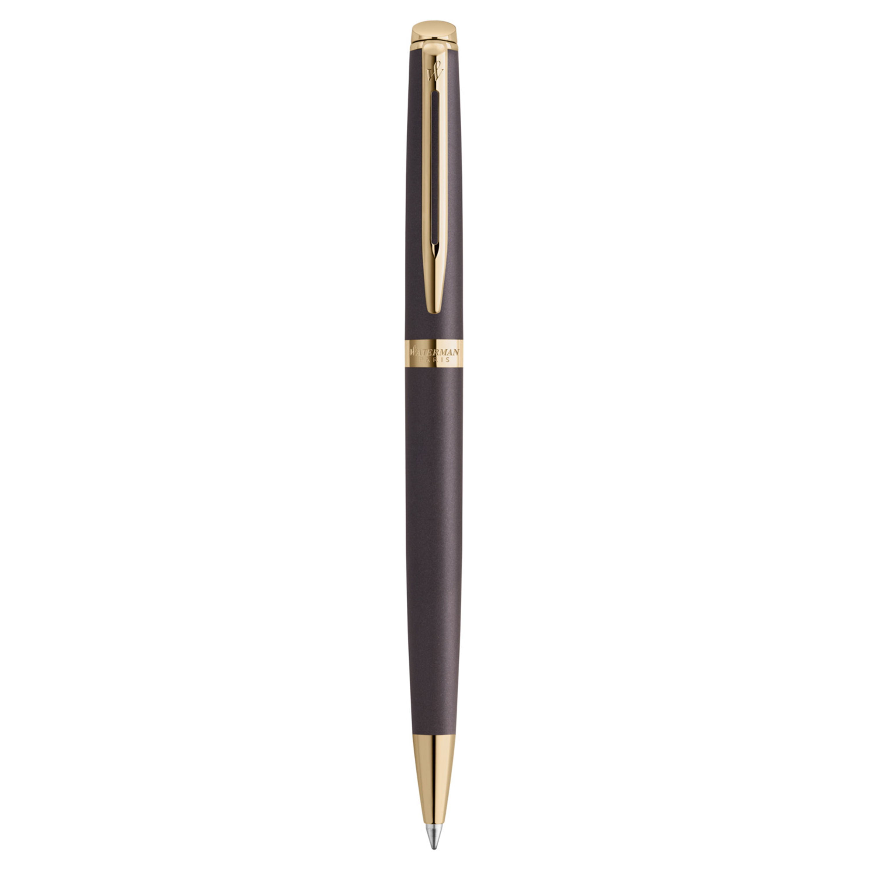 Waterman Hemisphere Metallic Lava Black Gold Trim Ballpoint - Pencraft the boutique