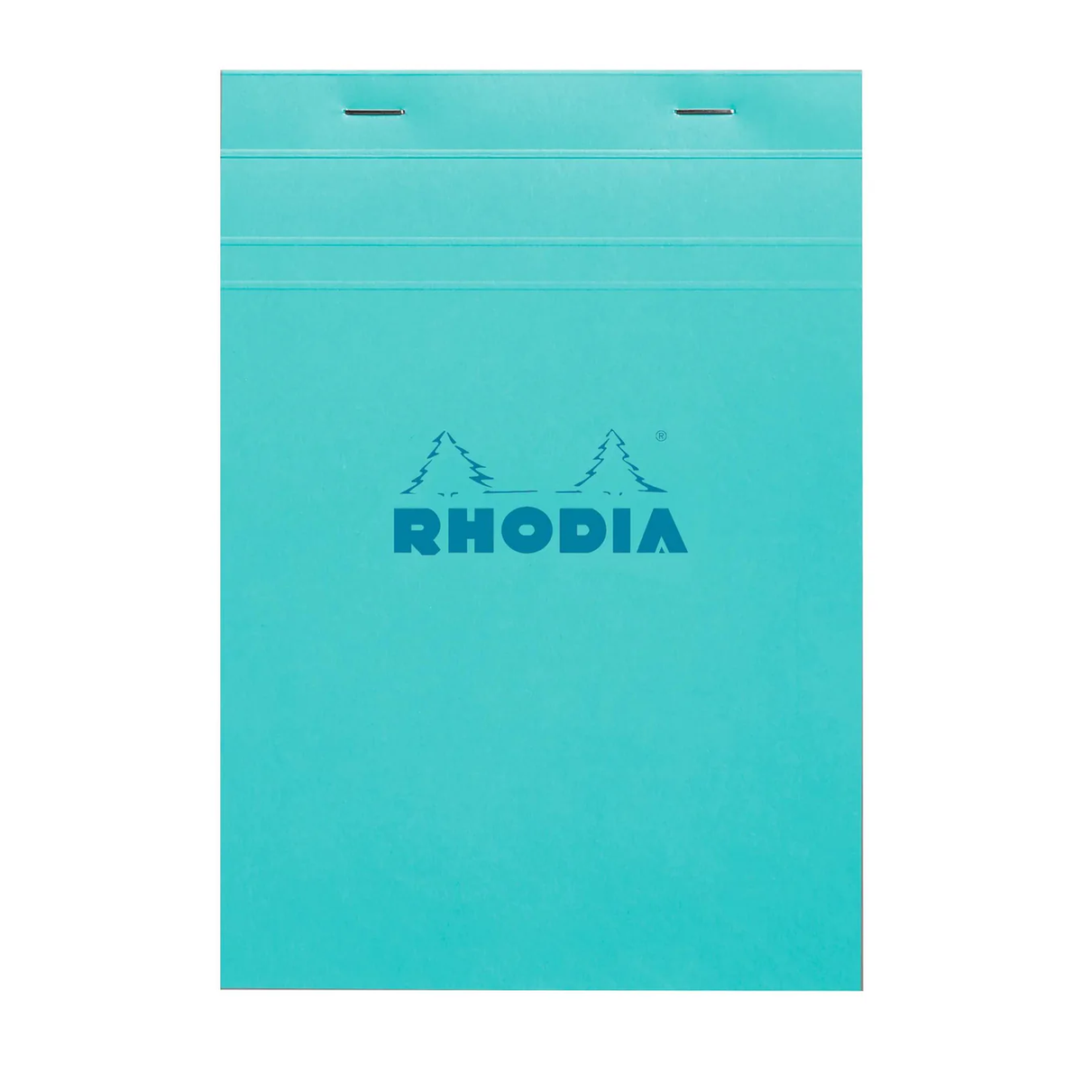 Rhodia No. 16 Top Stapled Notepad A5 5 x 5 Grid Azure Blue