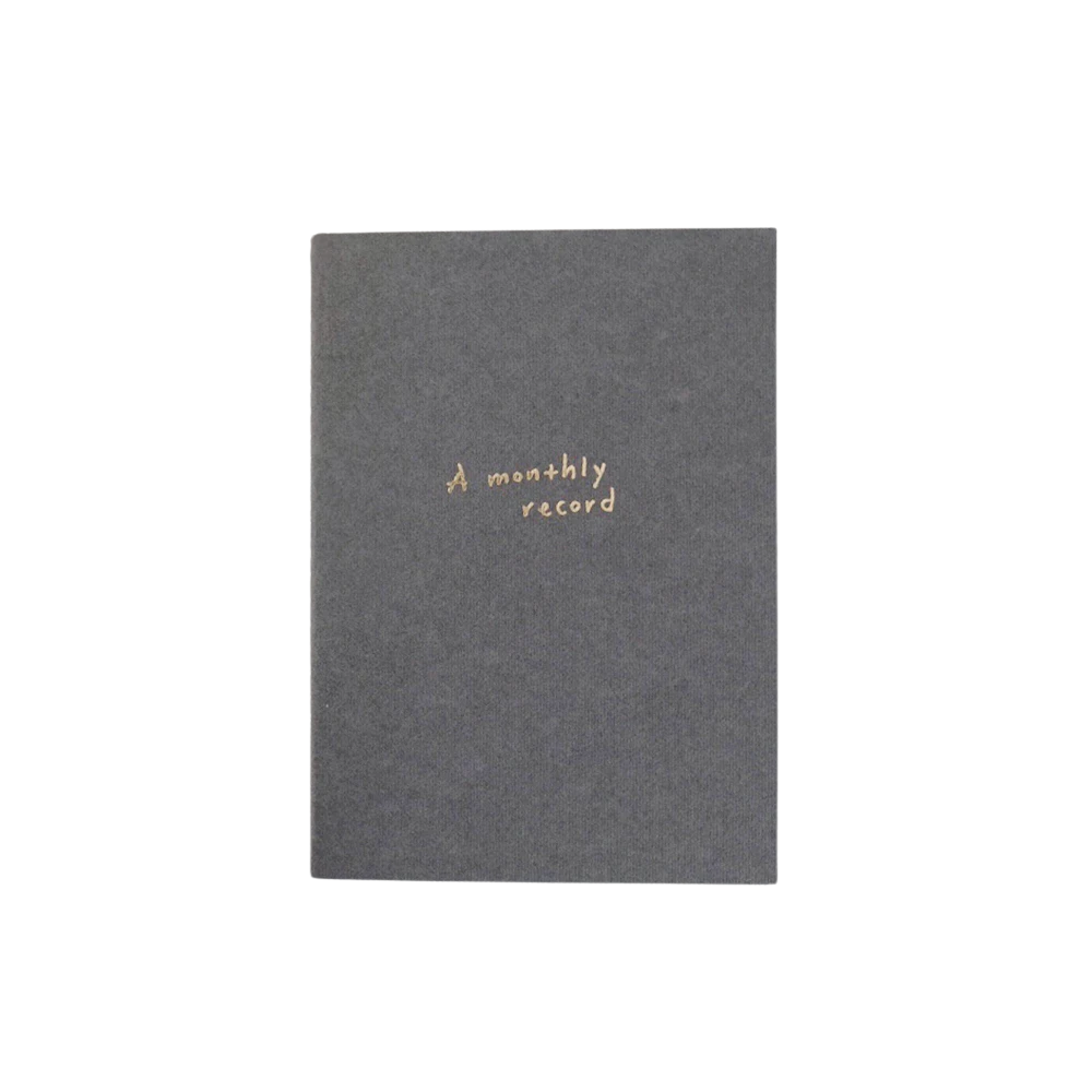 Suatelier 'A Monthly Record' Notebook - Grey