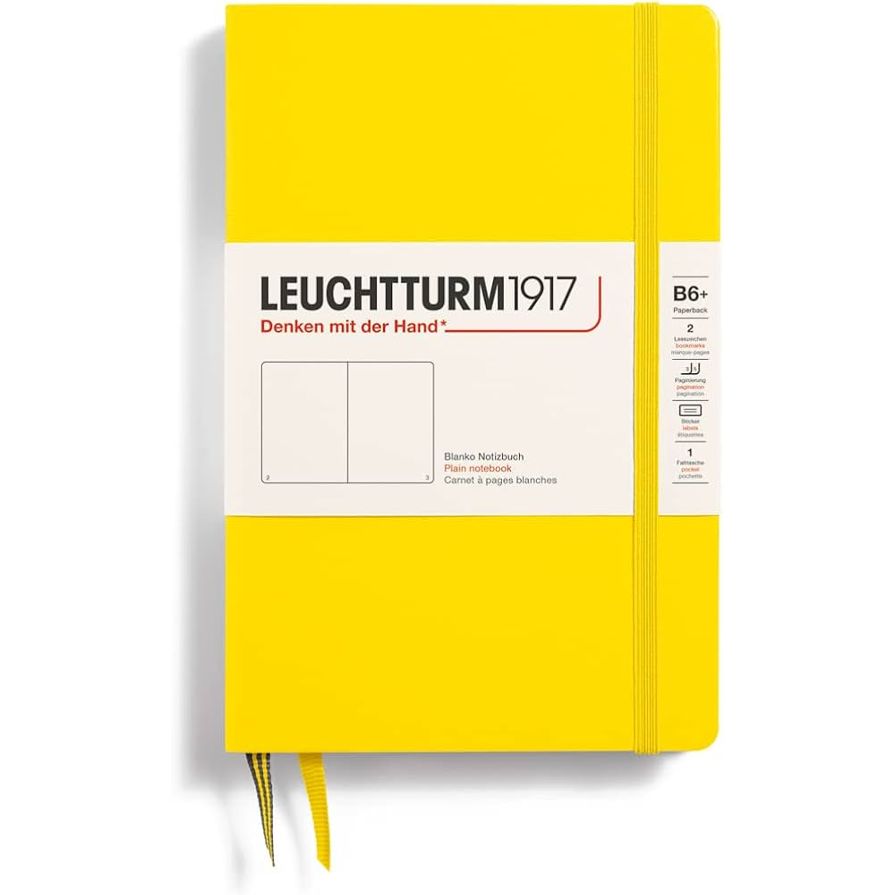 Leuchtturm1917 Notebook Hardcover (B6+) Plain Lemon