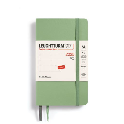 Leuchtturm1917 Weekly Planner Soft Cover Pocket A6 2025 Sage