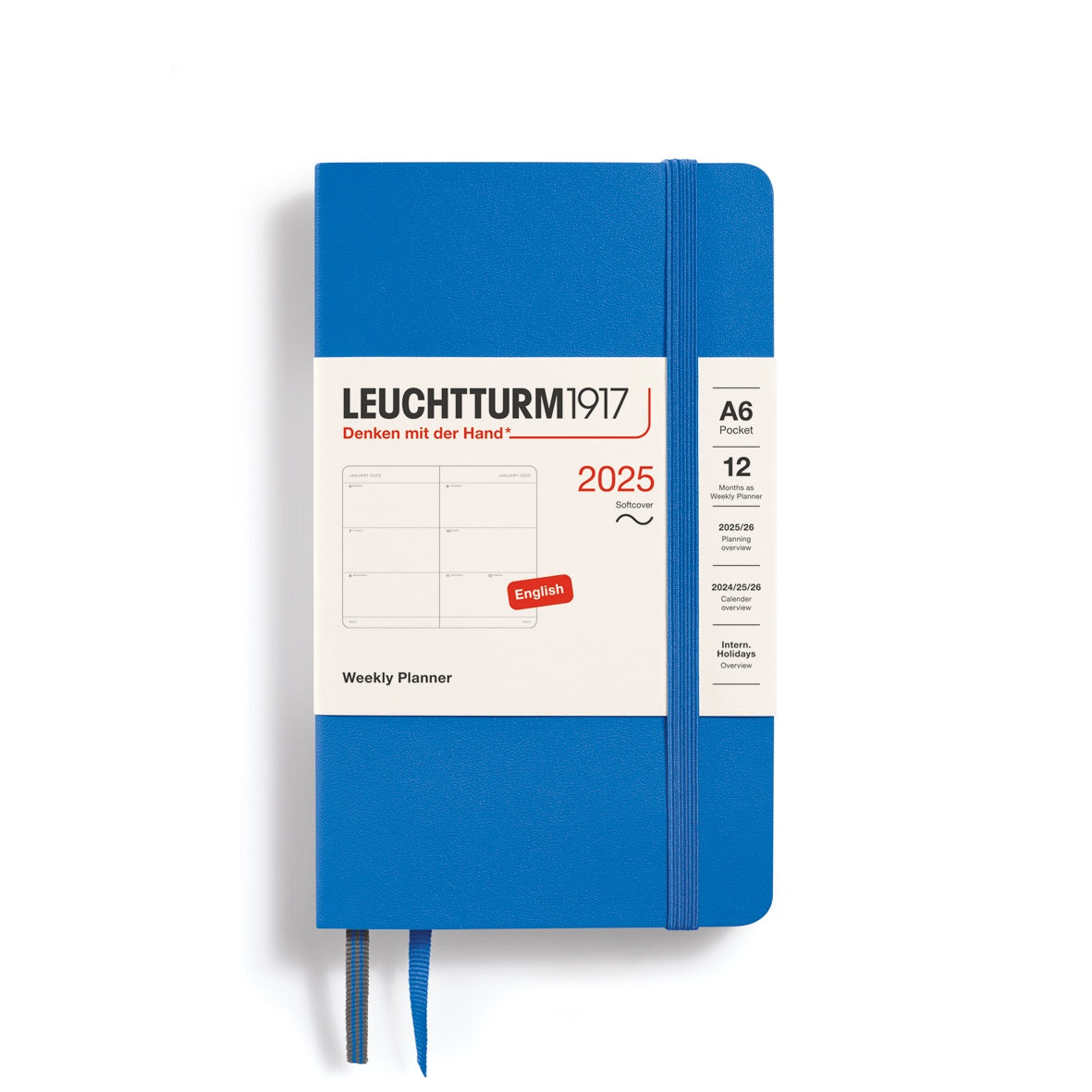 Leuchtturm1917 Weekly Planner Soft Cover Pocket A6 2025 Sky