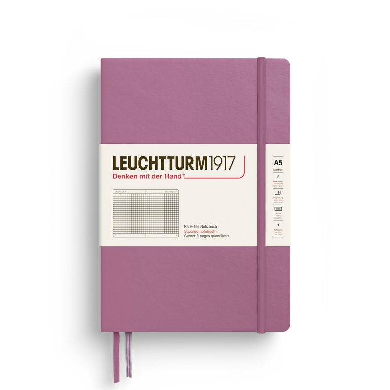 Leuchtturm1917 Notebook Medium (A5) Squared Dusty Rose