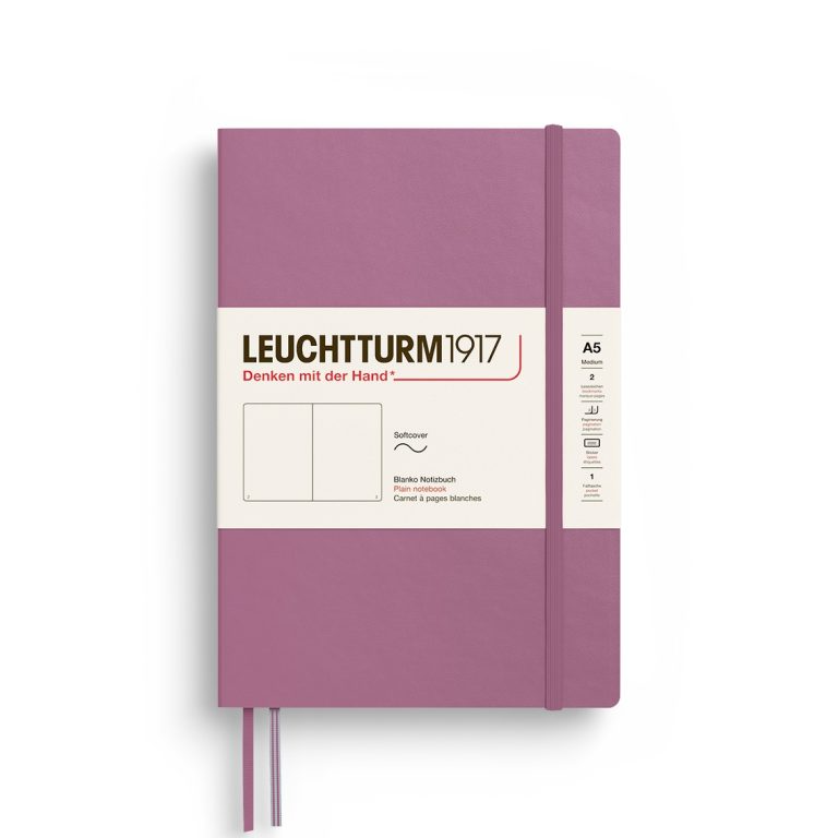 Leuchtturm1917 Notebook Softcover Medium (A5) Plain Dusty Rose