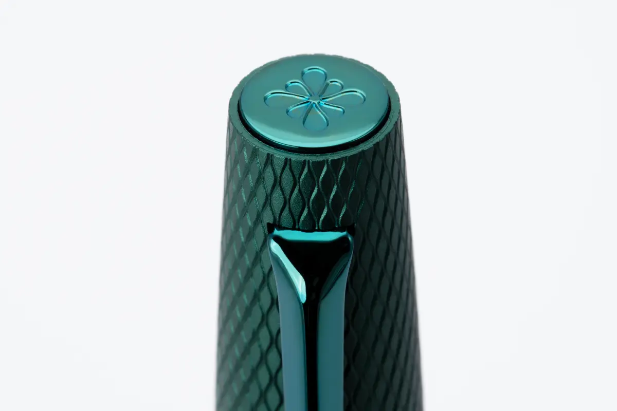Diplomat Viper Green Guilloche Rollerball