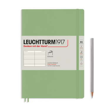 Leuchtturm1917 Notebook Softcover Composition (B5) Ruled Sage