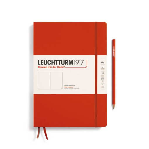 Leuchtturm1917 Notebook Composition (B5) Hardcover Plain Fox Red