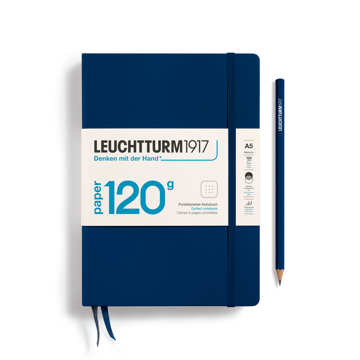 Leuchtturm1917 Notebook 120g Edition Medium (A5) Dotted Navy - Pencraft the boutique