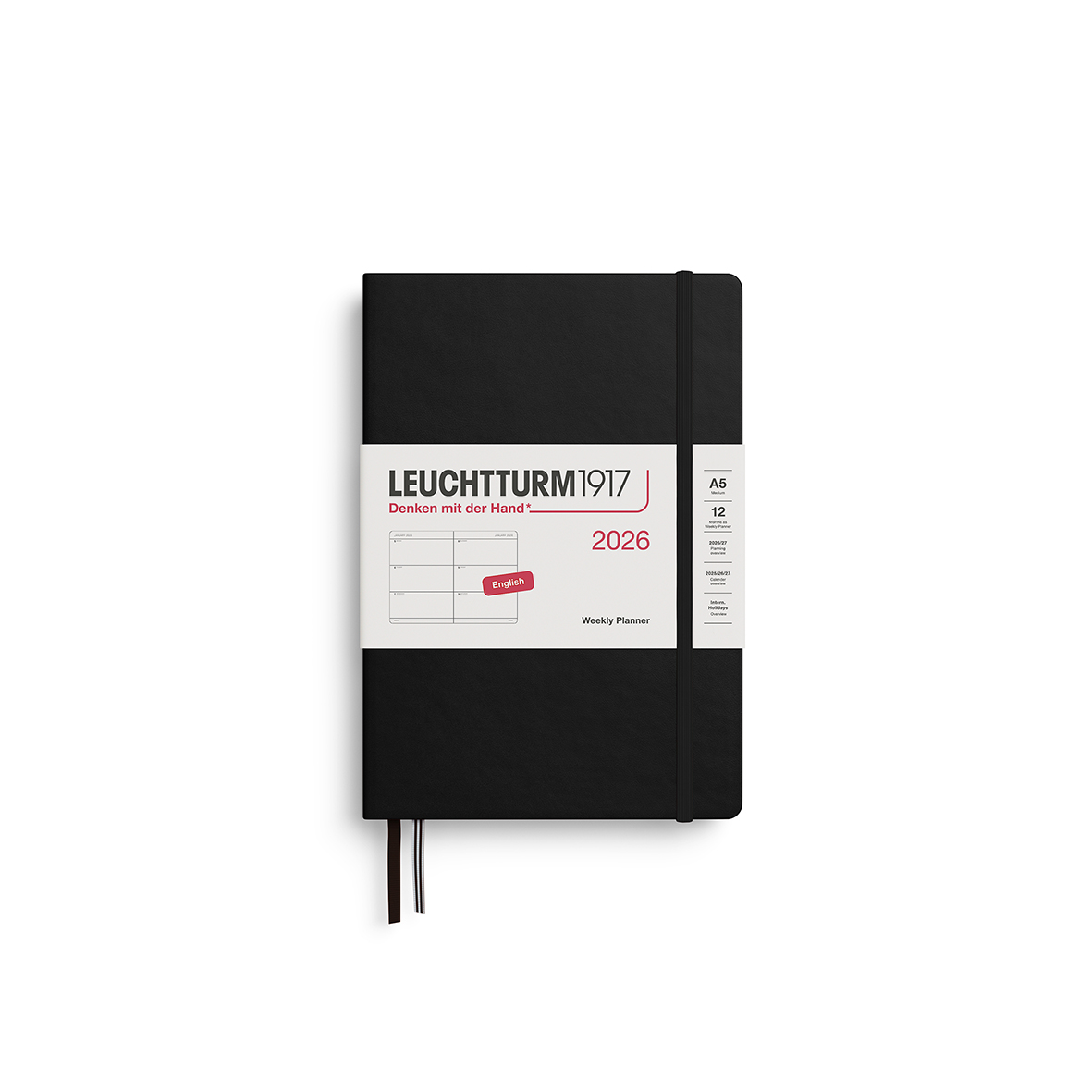 Leuchtturm1917 Weekly Planner 2026 A5 Hardcover